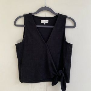 Madewell tie front top. Size S